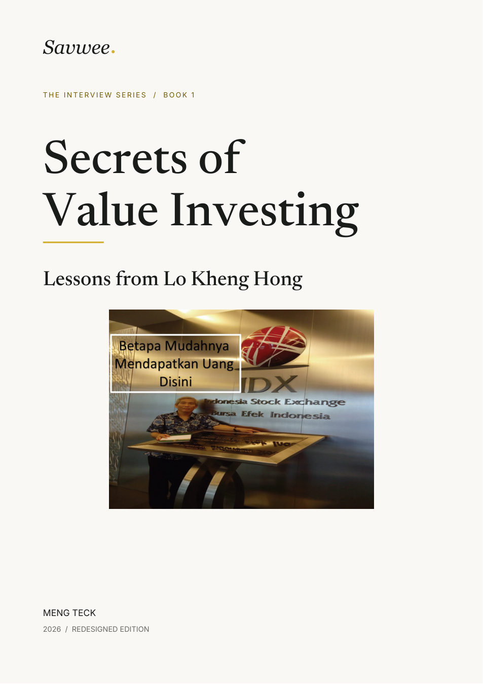 Secrets of Value Investing — Part 1